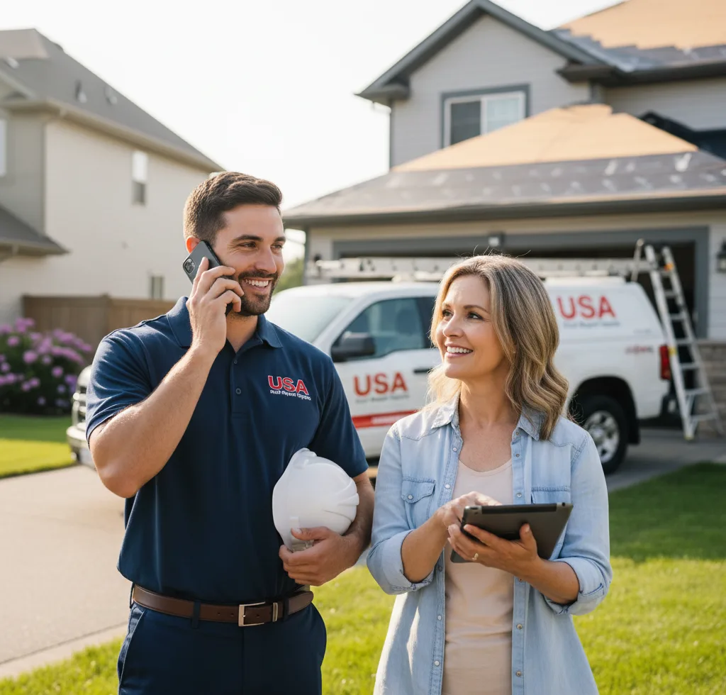 USA Roof Repair Experts customer support in Mcqueeney